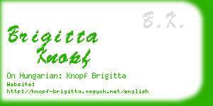 brigitta knopf business card